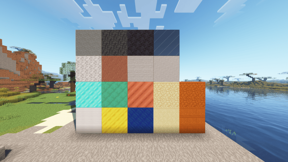 Adds connected textures for blocks like diamond, copper, polished stones, ...
Works with Optifine and Continuity
(This is the 64x version)