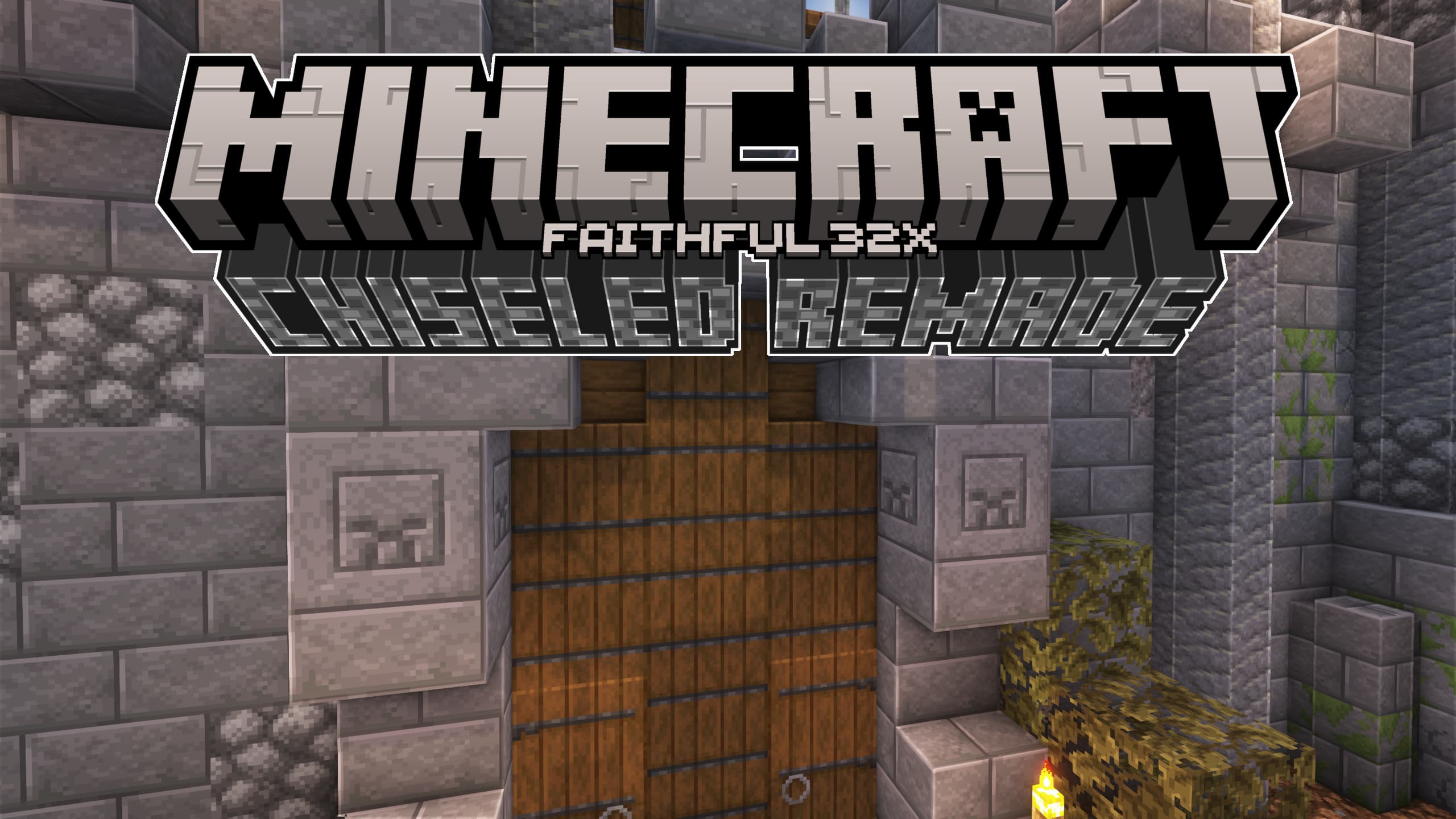 this pack makes that every chiseled blocks have a nice head detail