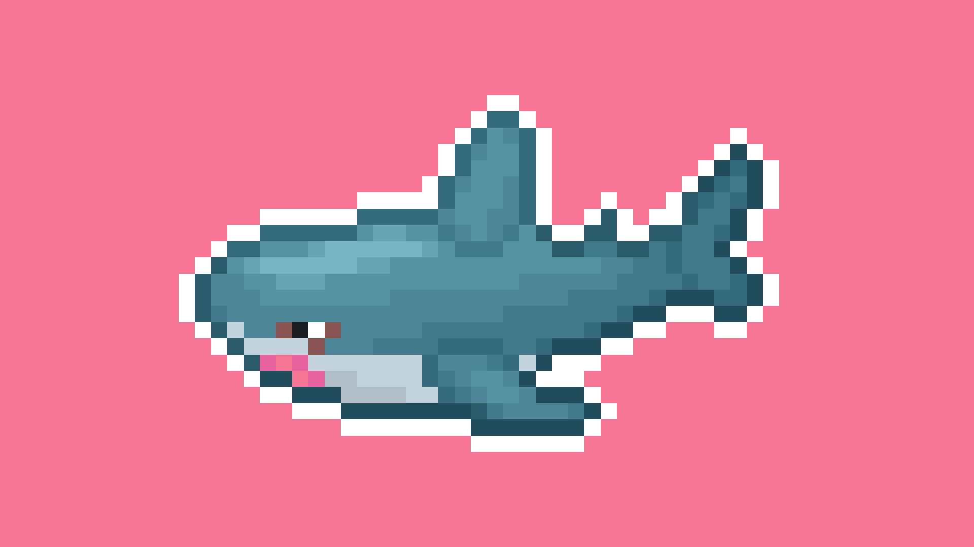 Replaces dolphins with IKEA's BLÅHAJ shark.