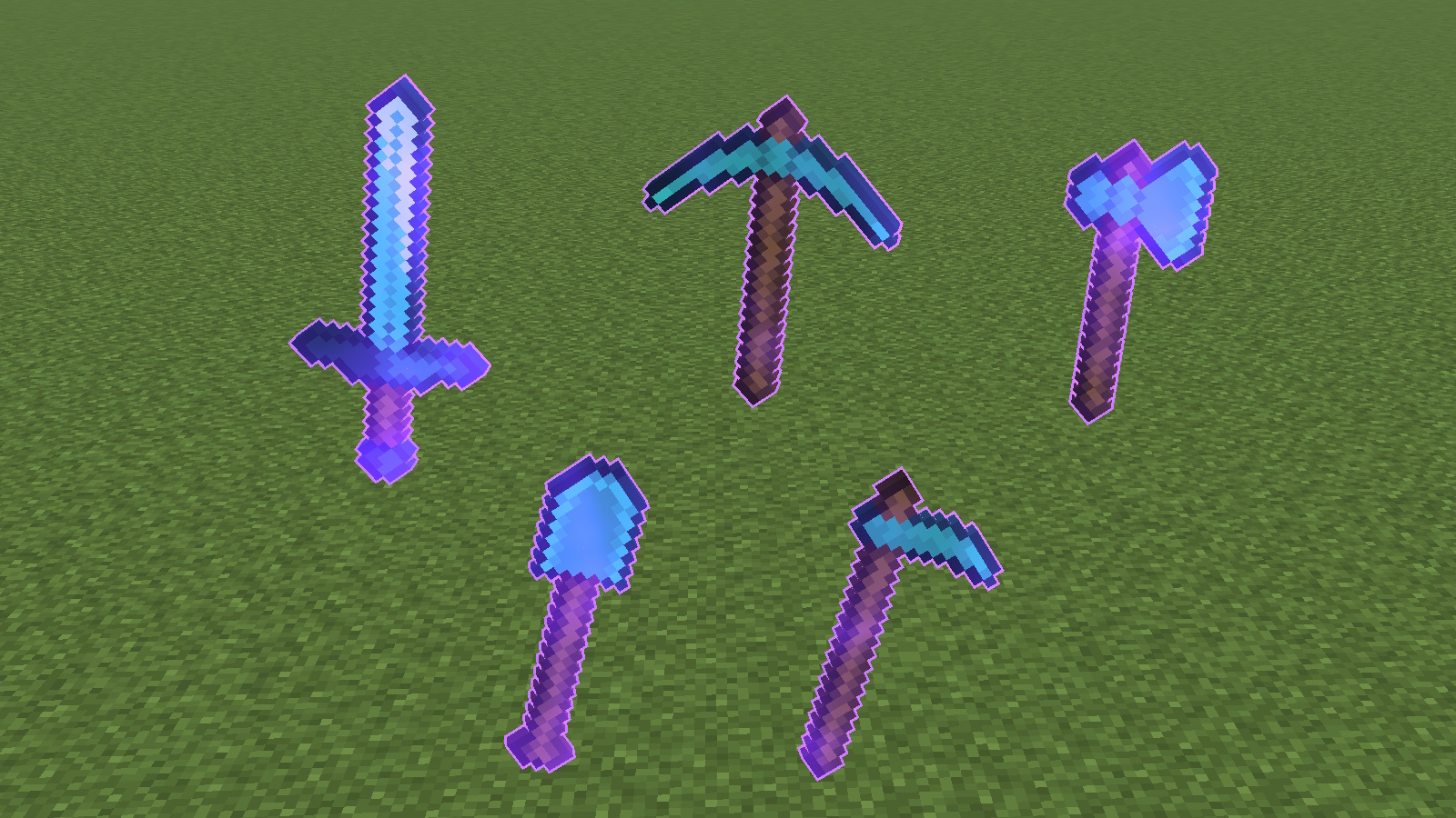 Adds a purple highlight to enchanted items